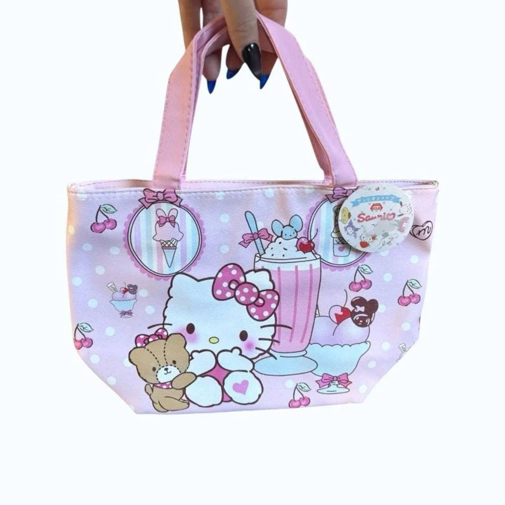🍨 NWT Hello Kitty‎ Sanrio Mini Tote Lunch Bag 🎀